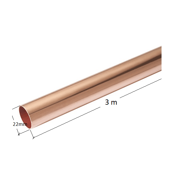 Copper Pipe 3m Tube