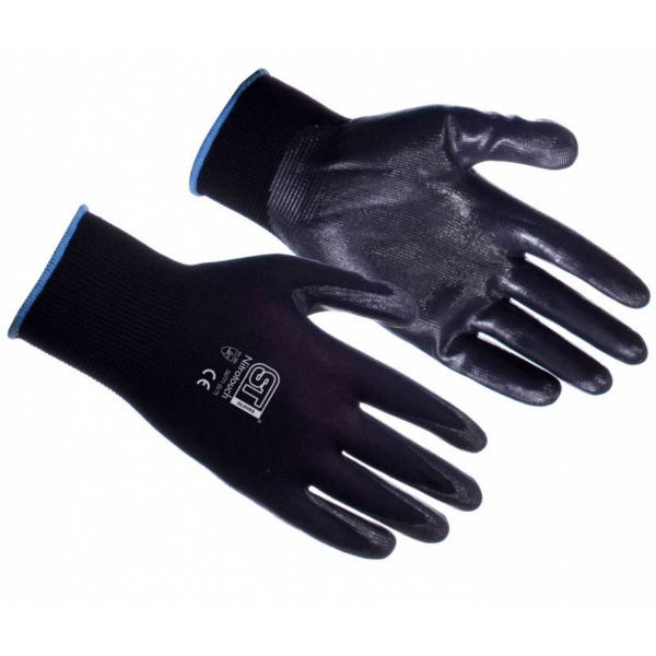 Nitrile Coated Black Gloves