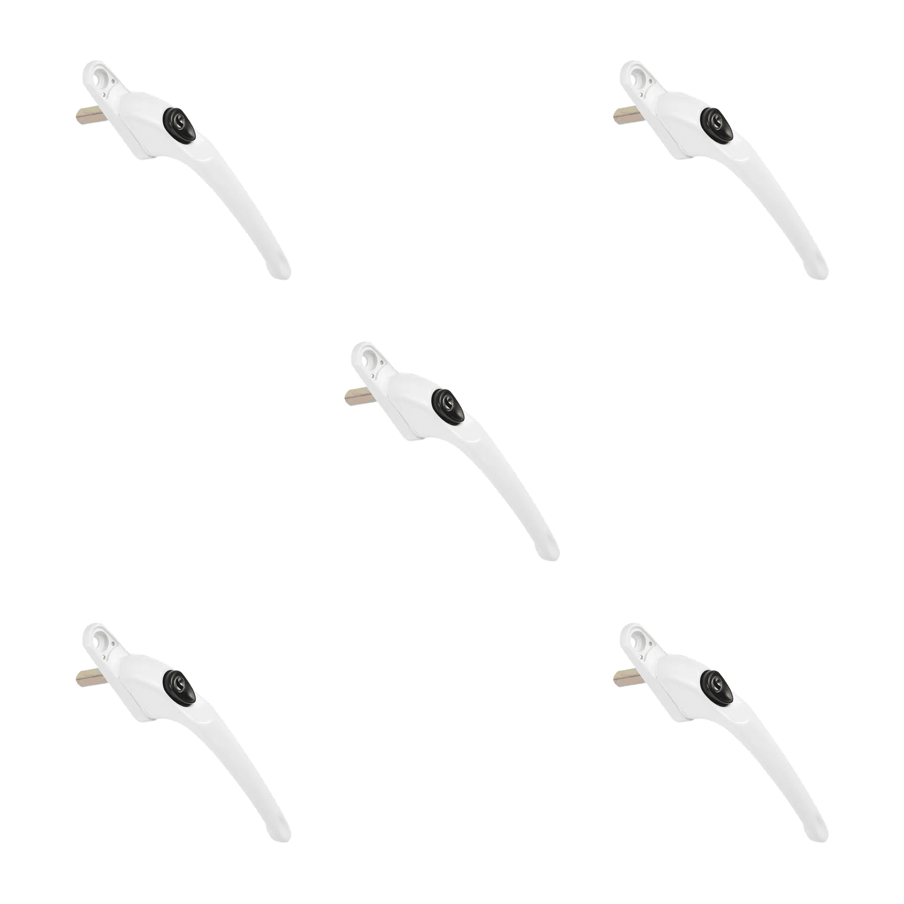 5 pack universal upvc window locking handles 40mm spindle hero