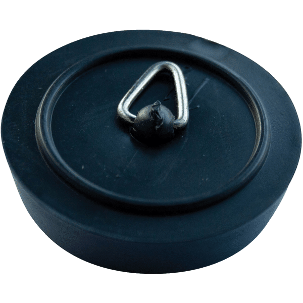 basin plug black 38mm