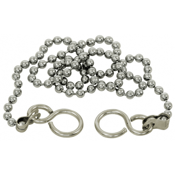 bathsink ball chain 475mm hook both ends