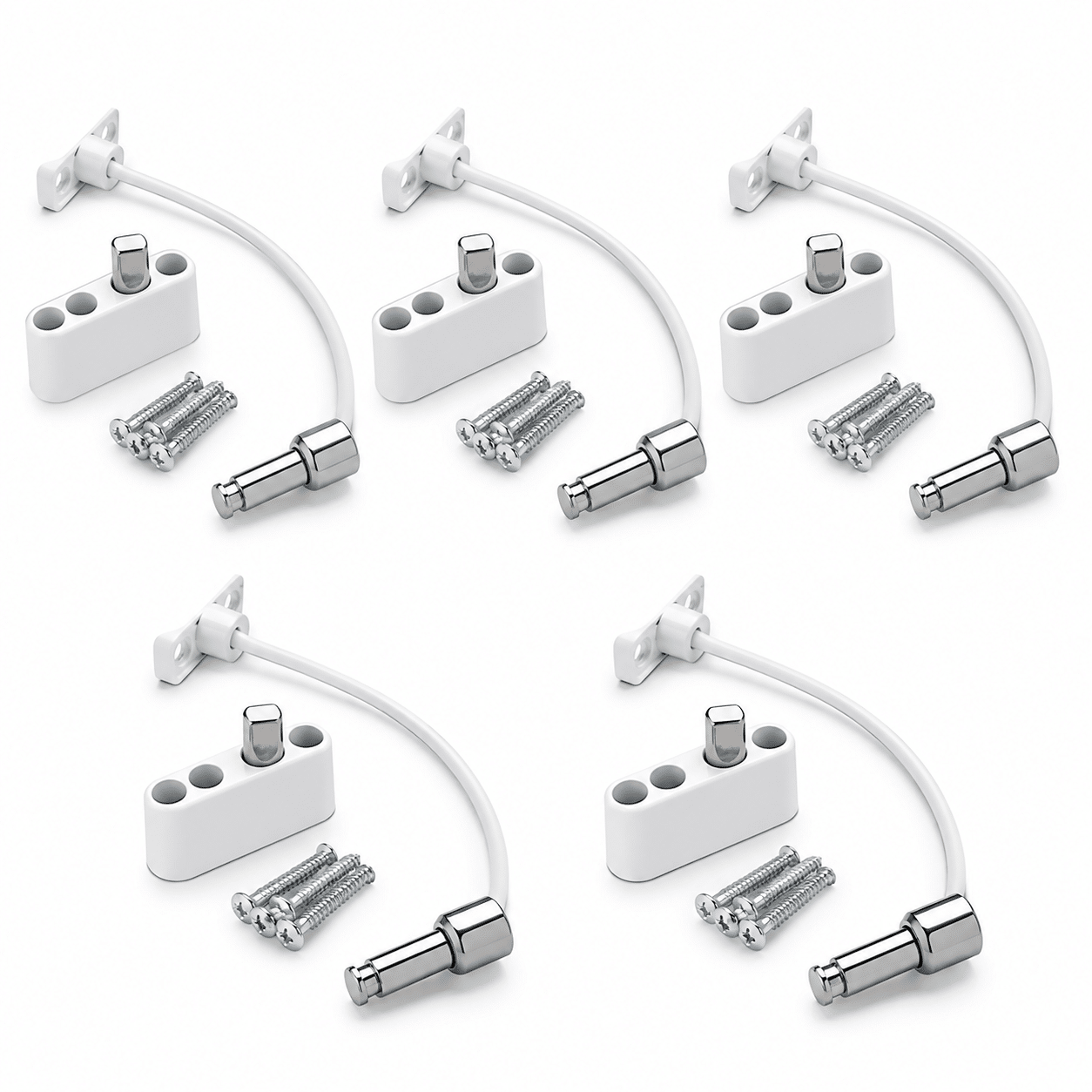Five Set push lock Window Safety Restrictor Kits