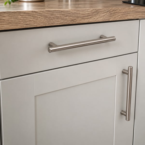 Modern Kitchen Cabinet Hardware Detail