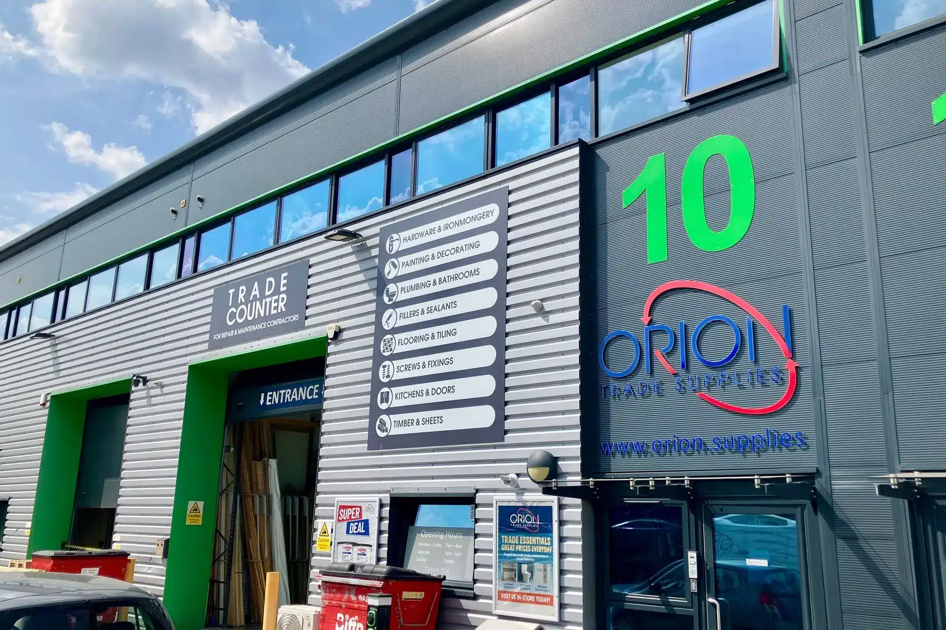 Orion trade supplies rochester