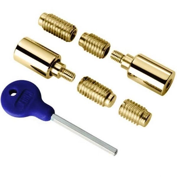 Sash Window Stops 2PK brass