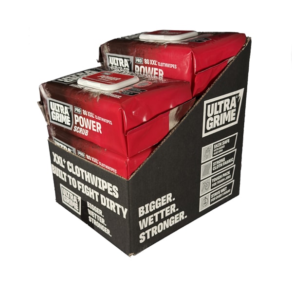 UltraGrime PRO Power Scrub Wipes Bulk 1
