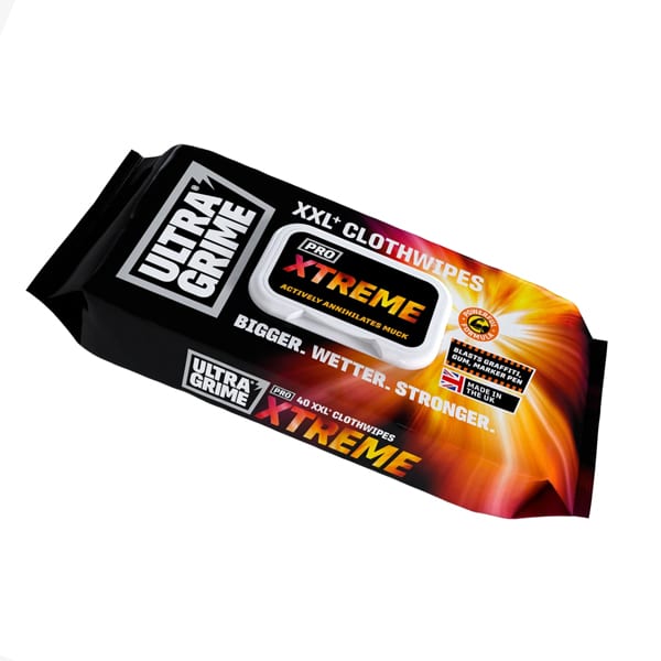 UltraGrime Pro Xtreme Cloth Wipes 40 Pack